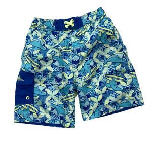 UV Skinz Surfer Shark Swim Shorts - Blue Green - 5